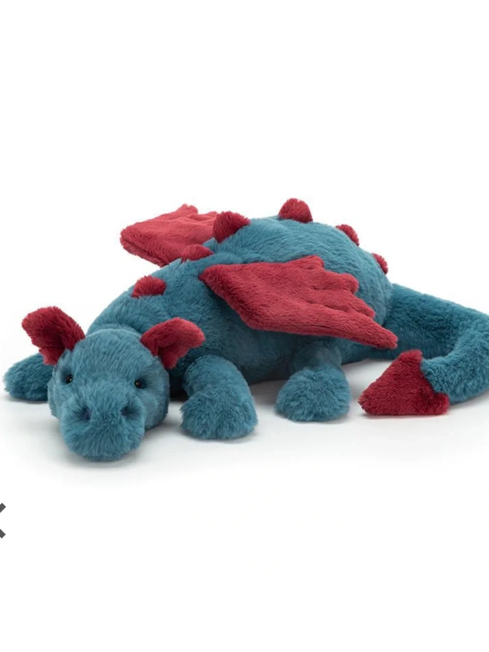 Jellycat Dexter Dragon Plush - Teal and Red